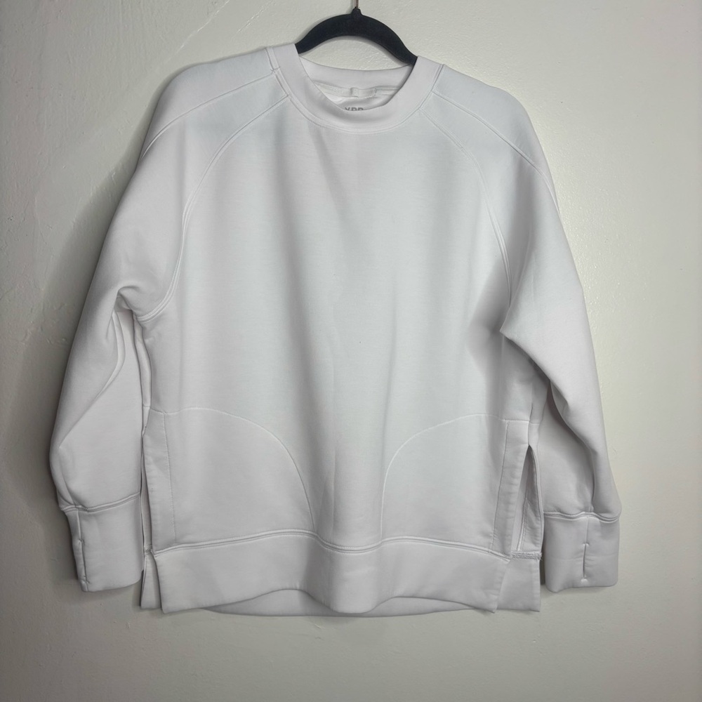 White pullover Crewneck Sweatshirt with YPB Tag - Picture 4 of 12